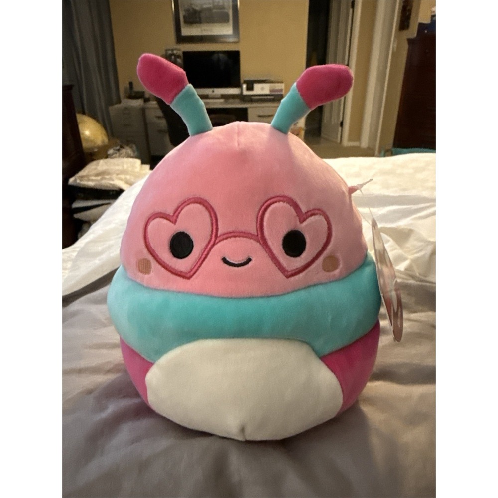 Squishmallows Valentines 8" Griffith the Caterpillar NWT Plush (Abby)